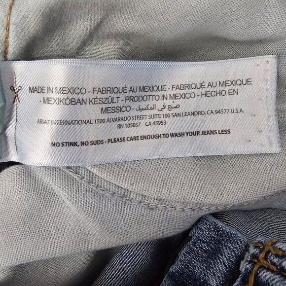 Ariat Rebar M4 Relaxed Bootcut DuraStretch Basic Western Blue Jeans - Picture 15 of 16